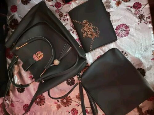 Stylish Women's Green Handbag set photo review
